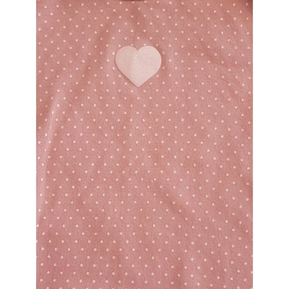 Carters Pink Heart & White Bunny Smelling a Rose Onesies - Set of 2 - Size 24M